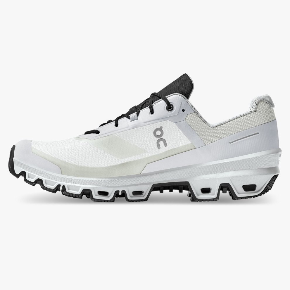 On Cloudventure Waterproof Men's Hiking Shoes Light Grey | UK-JO687