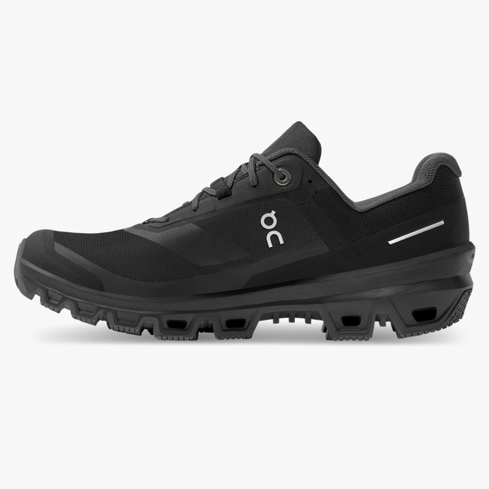 On Cloudventure Waterproof Women's Hiking Shoes Black | UK-M517J