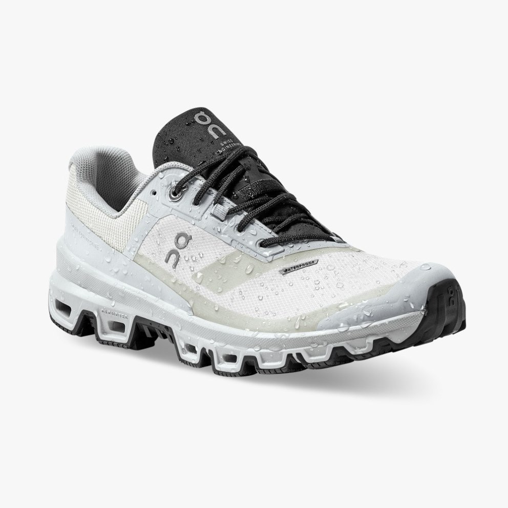 On Cloudventure Waterproof Women's Hiking Shoes Light Grey | UK-MO257