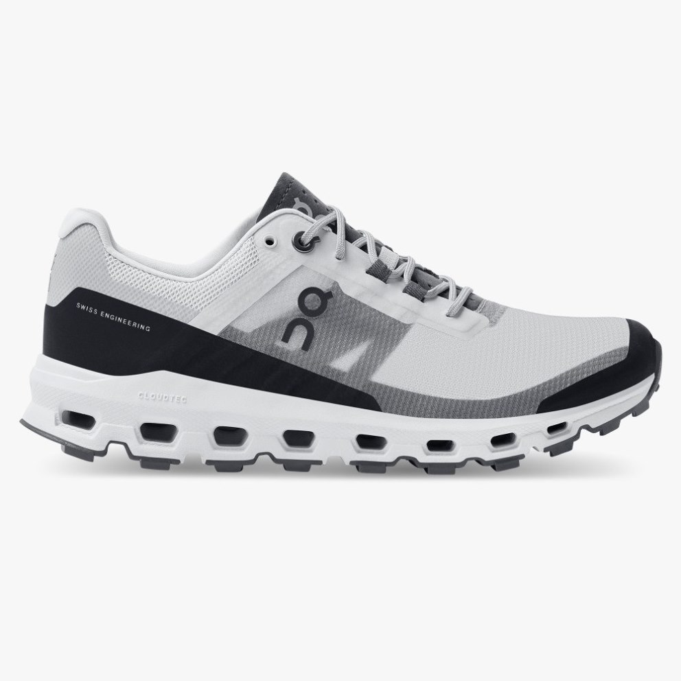On Cloudvista Women\'s Hiking Shoes Light Grey / Black | UK-5AO61