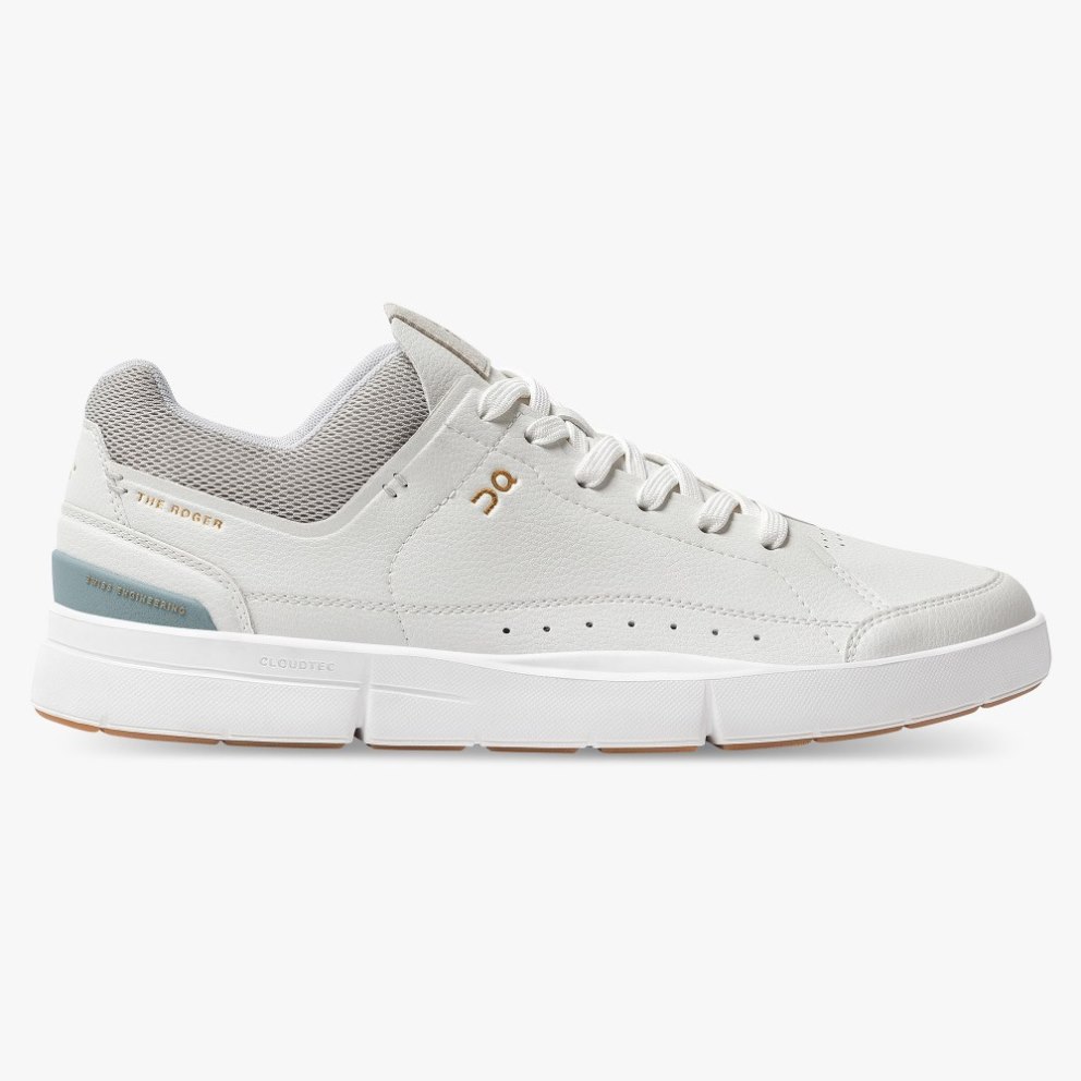 On Cloud THE ROGER Centre Court Men\'s Trainers Light Grey | UK-26875