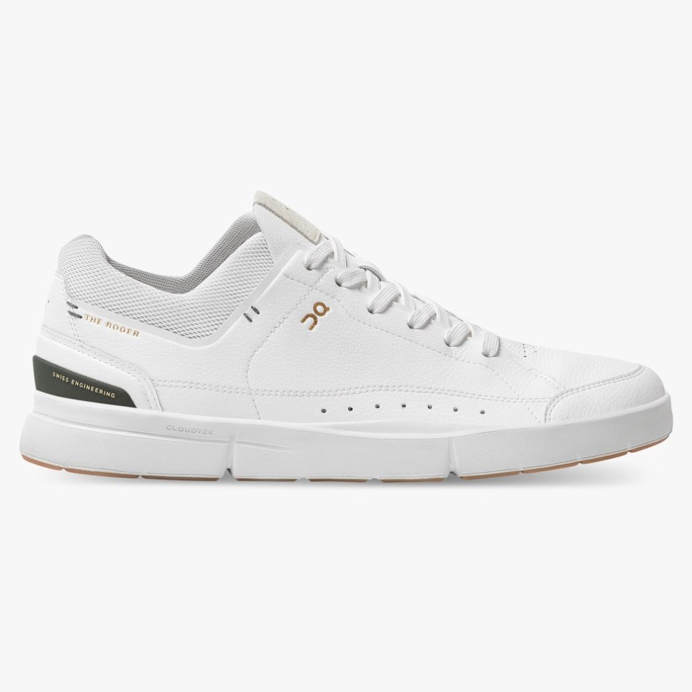 On Cloud THE ROGER Centre Court Men\'s Trainers White | UK-6J7O8