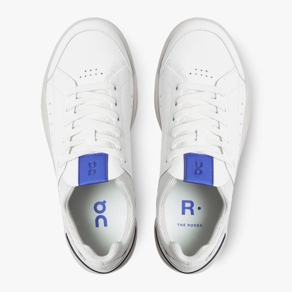 On Cloud THE ROGER Centre Court Women's Trainers White / Blue | UK-JM752