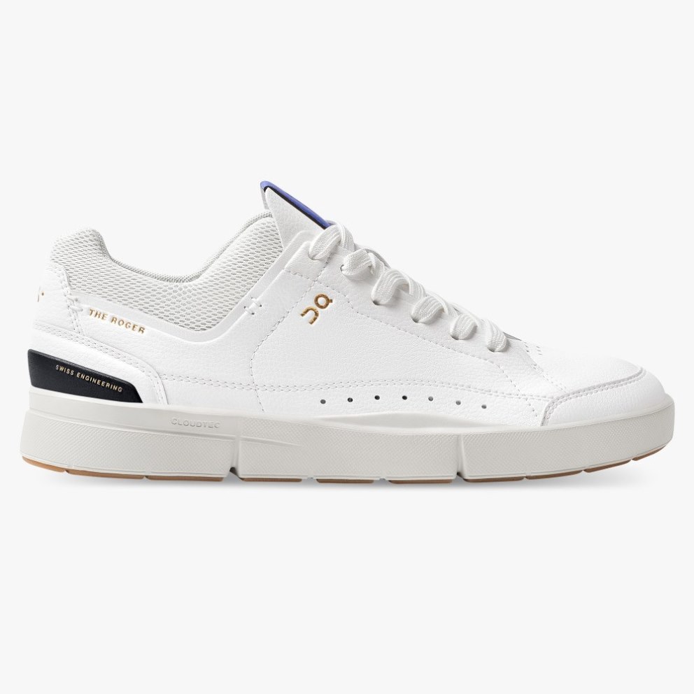 On Cloud THE ROGER Centre Court Women\'s Trainers White / Blue | UK-JM752