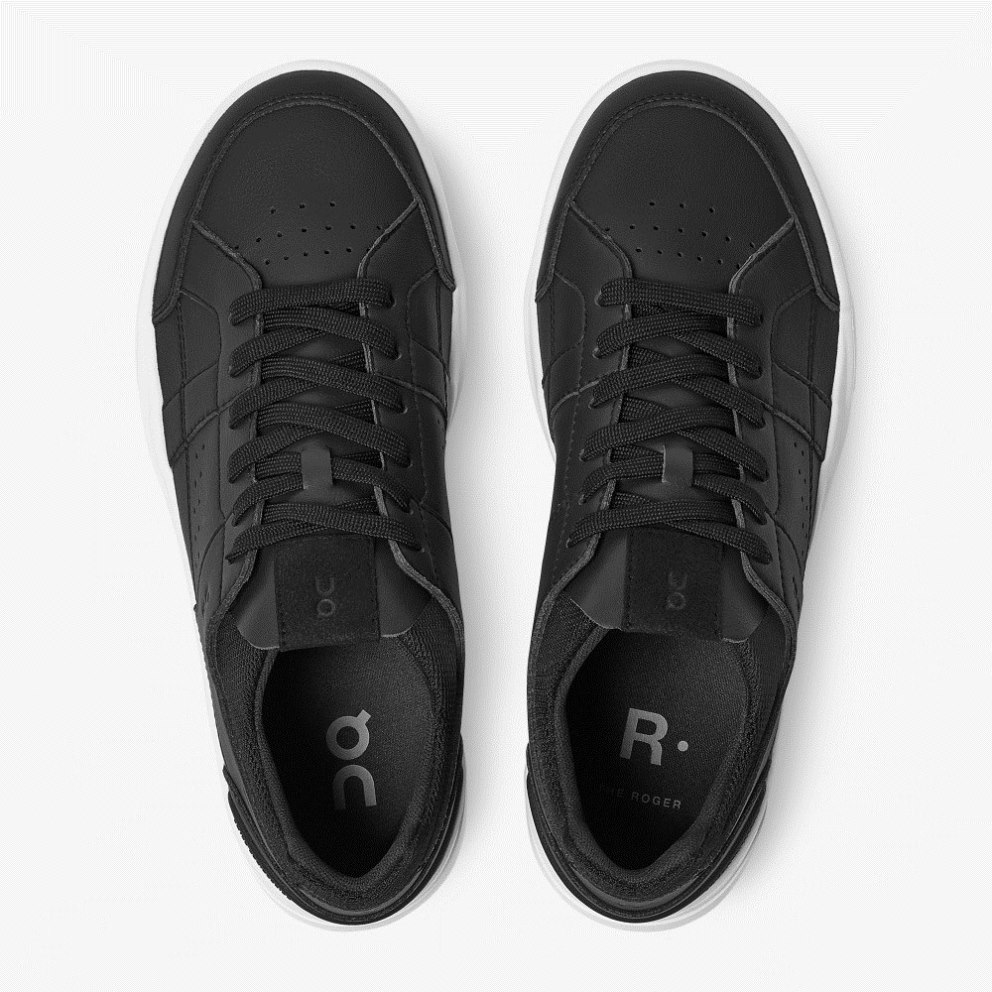 On Cloud THE ROGER Clubhouse Men's Trainers Black | UK-5AOM1