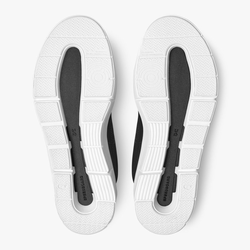 On Cloud THE ROGER Clubhouse Men's Trainers Black | UK-5AOM1