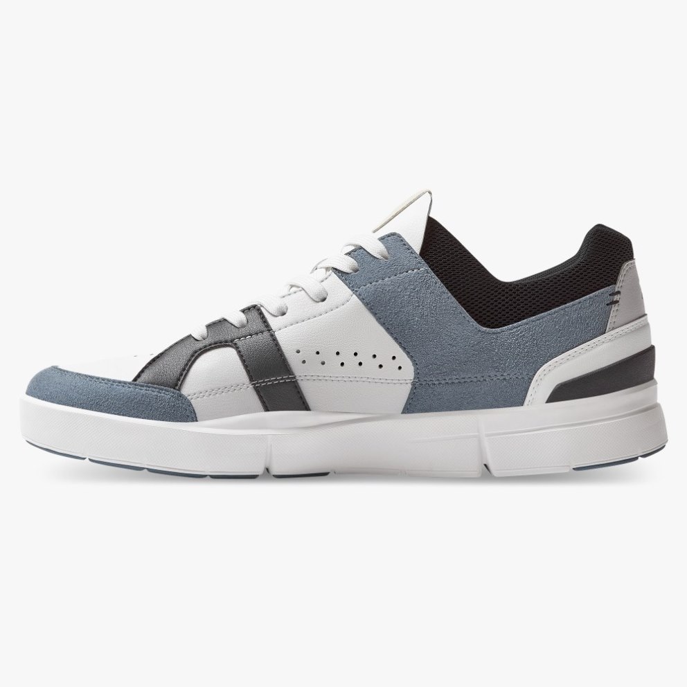 On Cloud THE ROGER Clubhouse Men's Trainers White / Blue / Black | UK-6J725