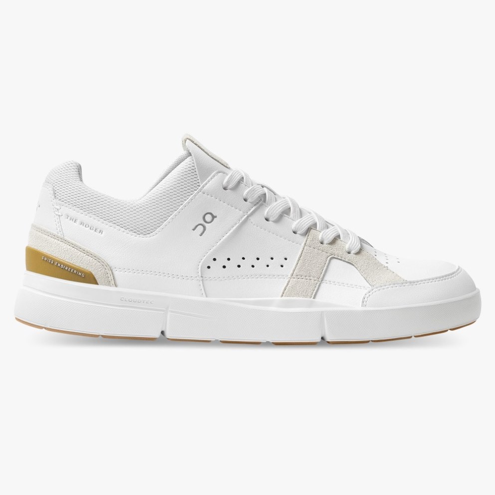 On Cloud THE ROGER Clubhouse Men\'s Trainers White | UK-7852M