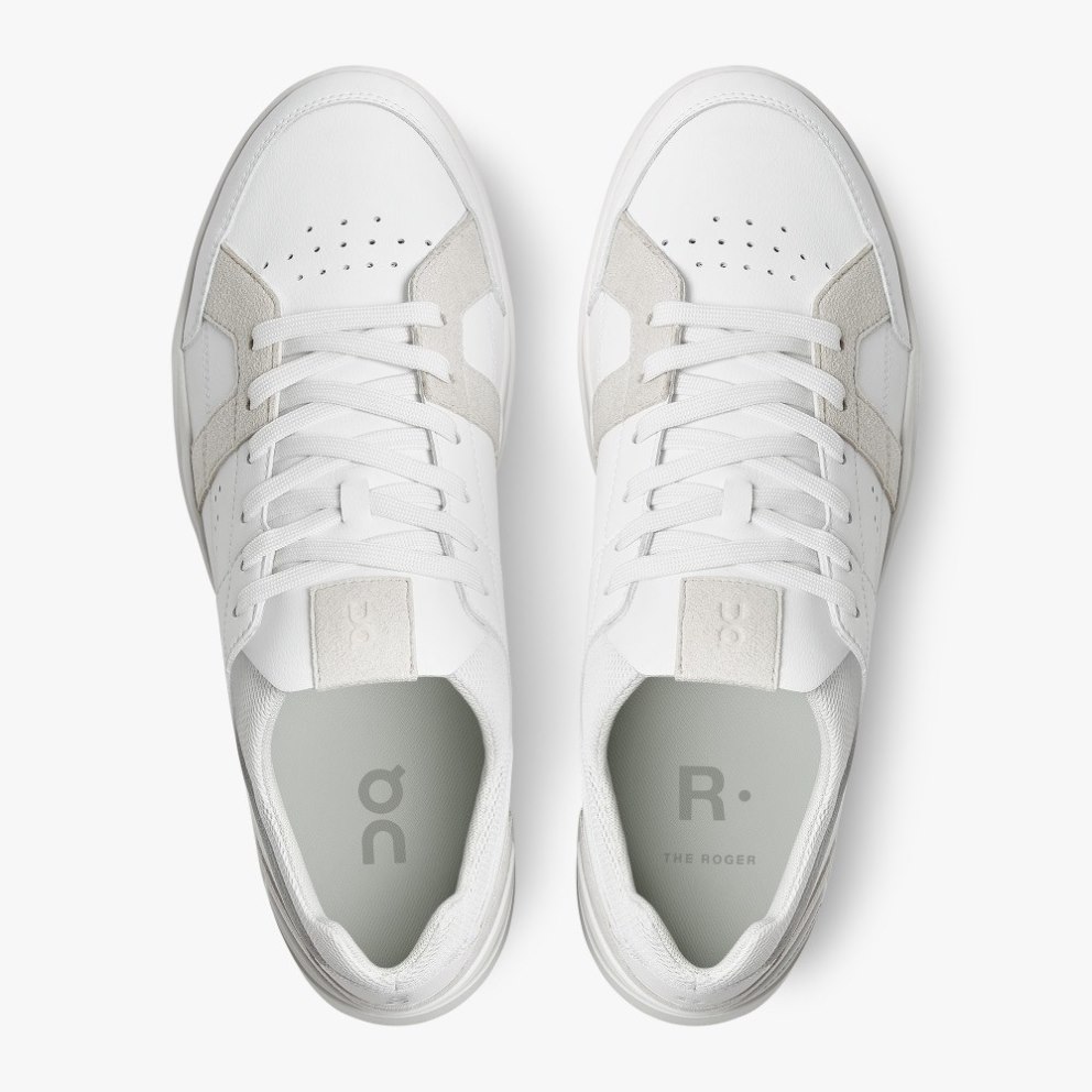 On Cloud THE ROGER Clubhouse Men's Trainers White | UK-M5JAO