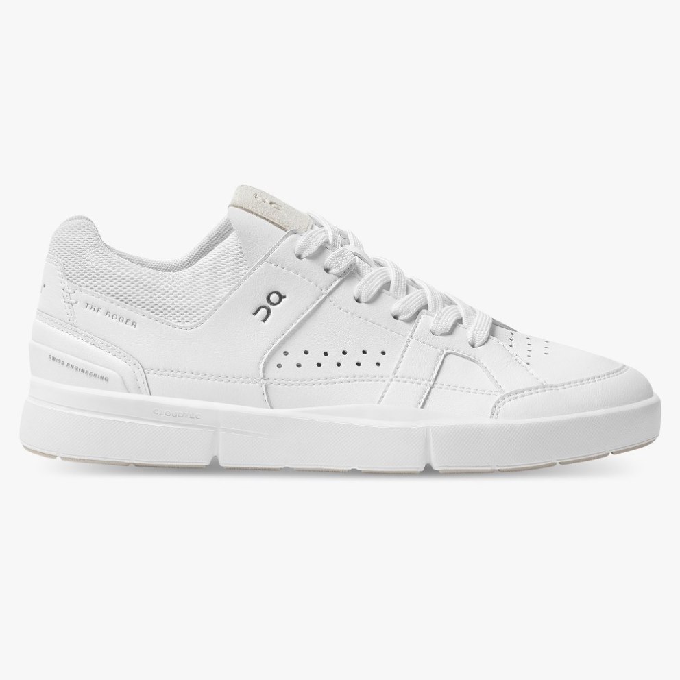 On Cloud THE ROGER Clubhouse Men\'s Trainers White | UK-MA17J