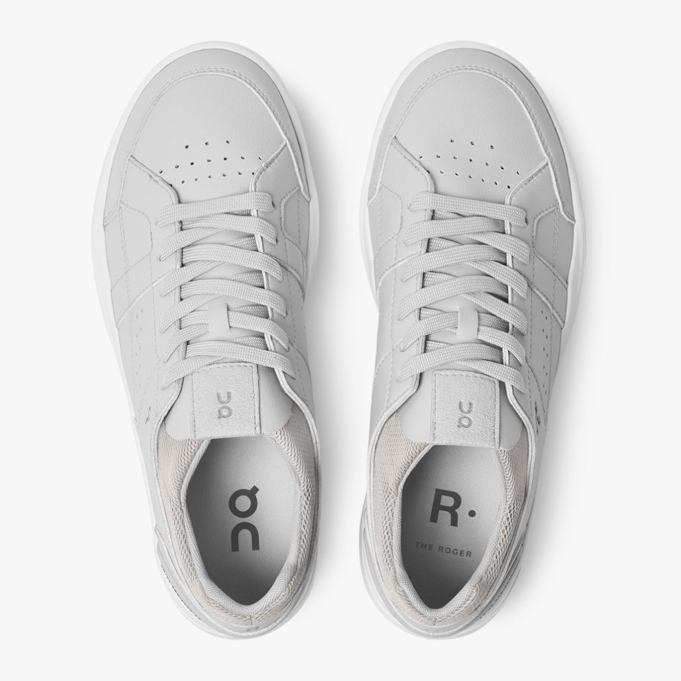 On Cloud THE ROGER Clubhouse Men's Trainers Light Grey | UK-MJ2O1