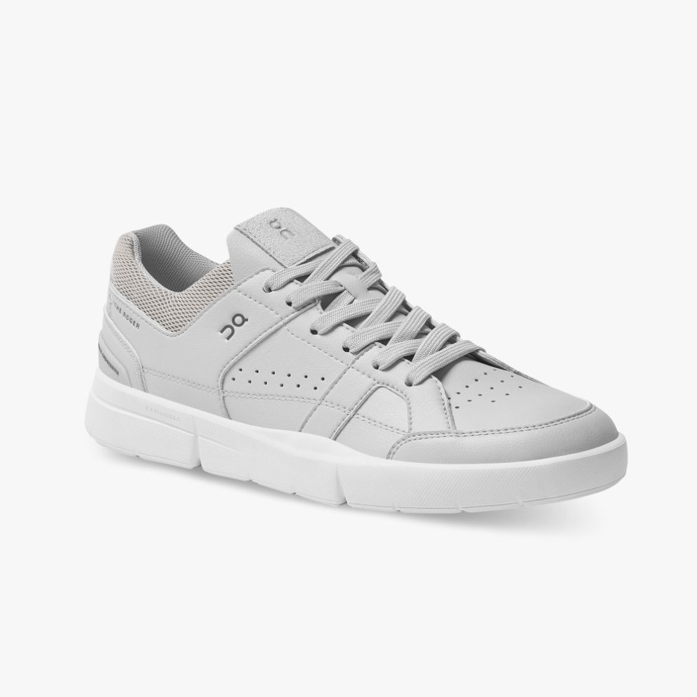 On Cloud THE ROGER Clubhouse Men's Trainers Light Grey | UK-MJ2O1