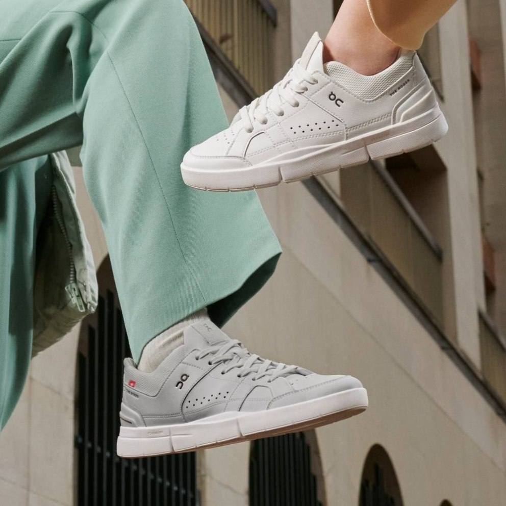 On Cloud THE ROGER Clubhouse Men's Trainers Light Grey | UK-MJ2O1