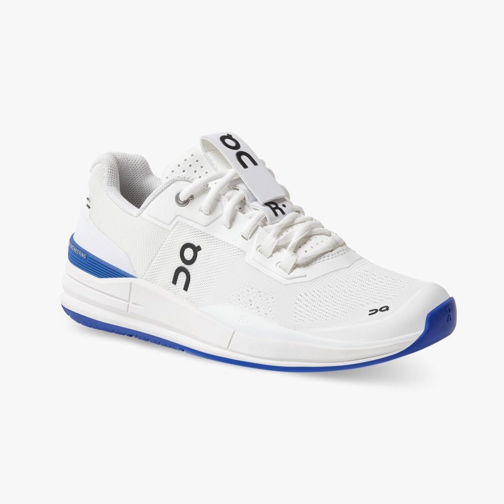 On Cloud THE ROGER Pro Women's Trainers White / Blue | UK-82J57