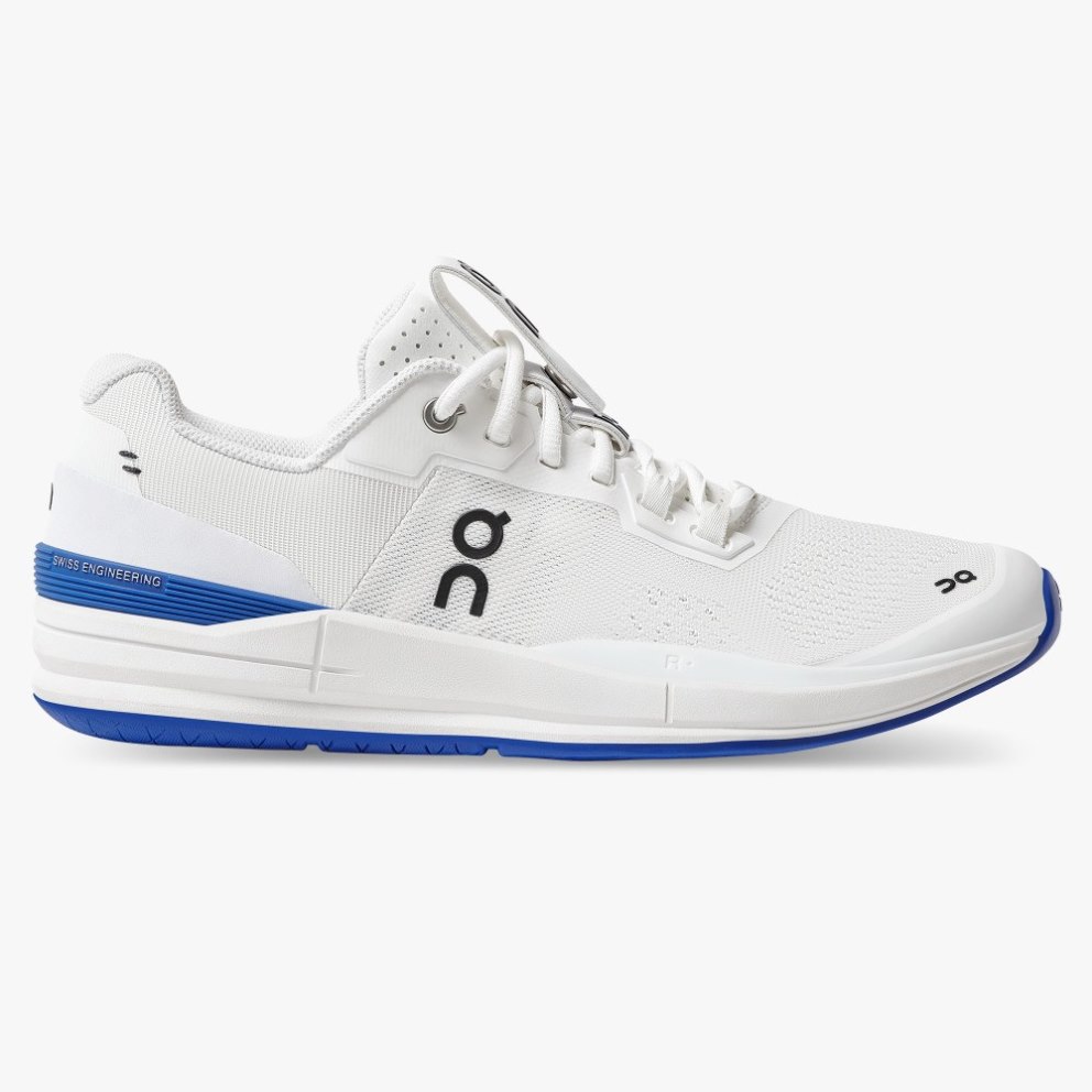 On Cloud THE ROGER Pro Women\'s Trainers White / Blue | UK-82J57