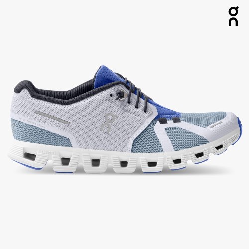 On Cloud 5 Push Women's Trainers Blue / Light Grey | UK-2675M