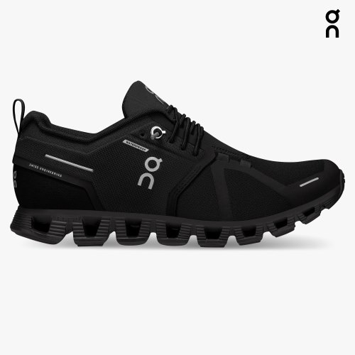 On Cloud 5 Waterproof Women's Trainers Black | UK-5A816