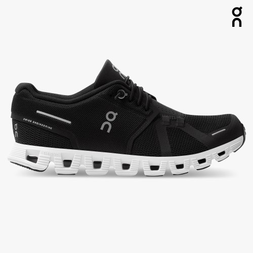 On Cloud 5 Women's Trainers Black | UK-AJ1O8