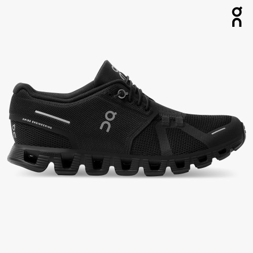 On Cloud 5 Women's Trainers Black | UK-MOJ65