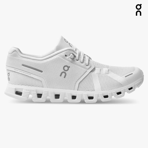 On Cloud 5 Women's Trainers White | UK-MJ52A