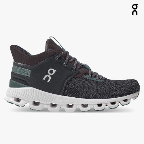 On Cloud Hi Edge Men's Trainers Black | UK-7816A