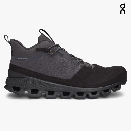 On Cloud Hi Men's Trainers Black / Grey | UK-782JM