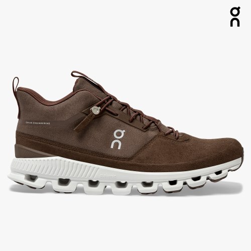 On Cloud Hi Men's Trainers Brown | UK-8JA67