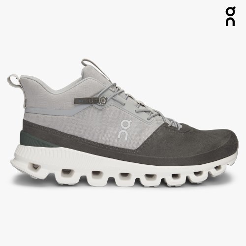On Cloud Hi Men's Trainers Grey | UK-176AM
