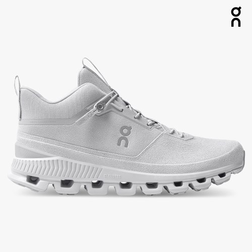 On Cloud Hi Men's Trainers Light Grey | UK-A8617