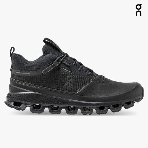 On Cloud Hi Waterproof Men's Trainers Black | UK-A6MO1