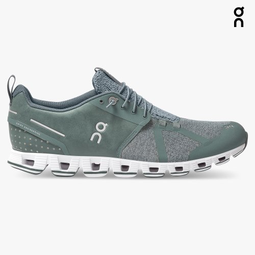 On Cloud Terry Men's Trainers Olive | UK-M2OAJ