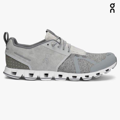 On Cloud Terry Men's Trainers Silver | UK-216JO