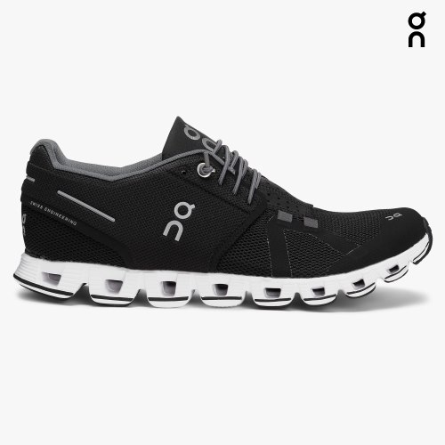 On Cloud Women's Trainers Black | UK-18O75