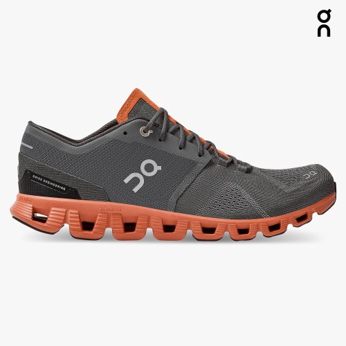 On Cloud X Men's Trainers Dark Grey | UK-AO51M