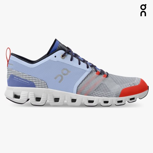 On Cloud X Shift Men's Trainers Blue / Grey | UK-OAJ7M
