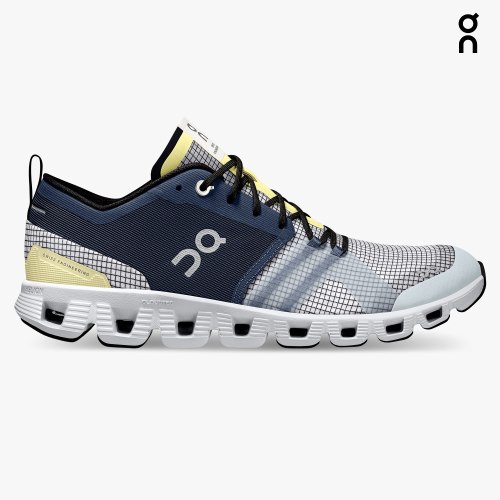 On Cloud X Shift Men's Trainers Grey / Navy | UK-1A56M