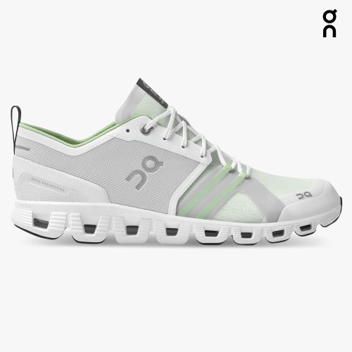 On Cloud X Shift Men's Trainers Light Grey / Mint | UK-2J785