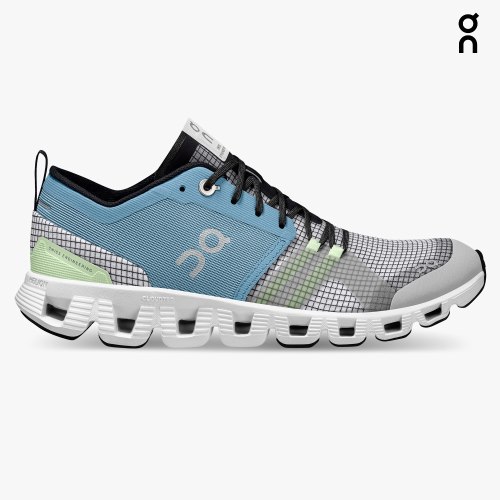 On Cloud X Shift Women's Trainers Blue / Grey | UK-A652M
