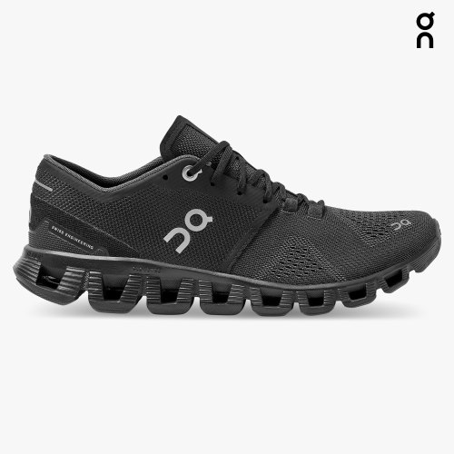 On Cloud X Women's Trainers Black | UK-762M8