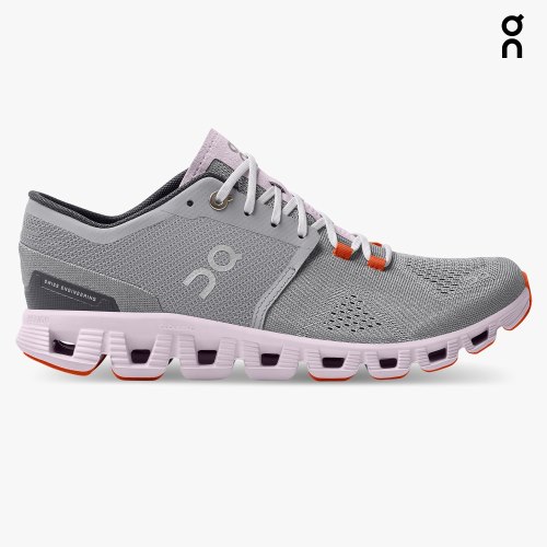 On Cloud X Women's Trainers Grey | UK-2J6M8