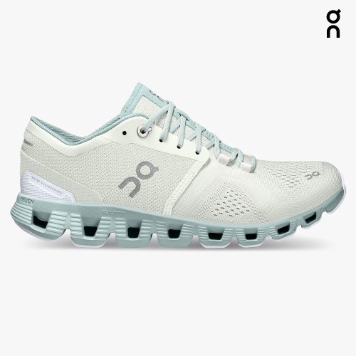 On Cloud X Women's Trainers Mint | UK-J17O8