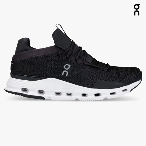 On Cloudnova Men's Trainers Black | UK-6JM52