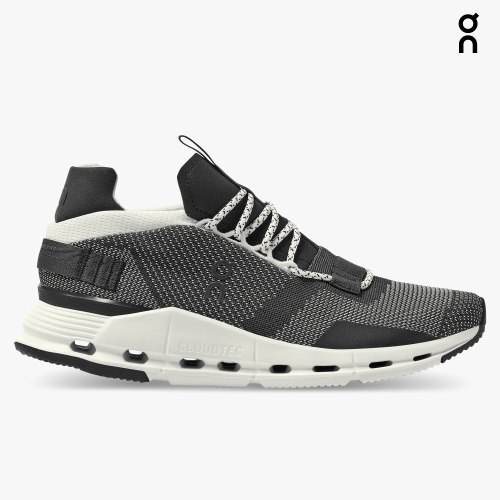 On Cloudnova Men's Trainers Black | UK-8OA51