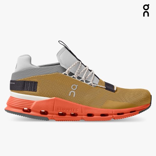 On Cloudnova Men's Trainers Brown | UK-81AJO
