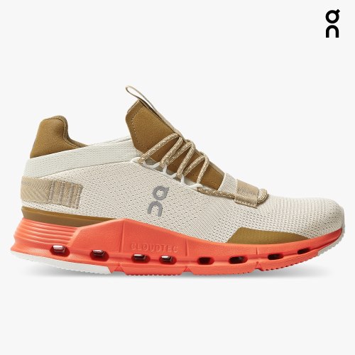 On Cloudnova Women's Trainers Beige / Brown | UK-8A2MJ