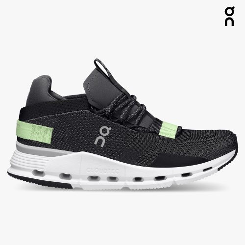 On Cloudnova Women's Trainers Black | UK-256A8