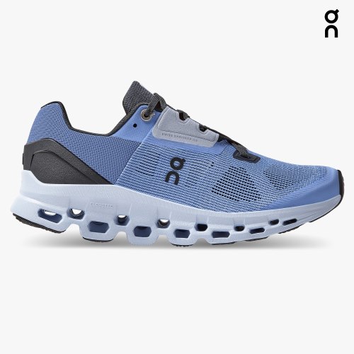 On Cloudstratus Women's Running Shoes Blue | UK-M2781