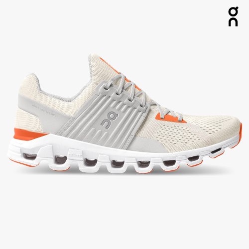 On Cloudswift Men's Running Shoes Cream | UK-215MJ
