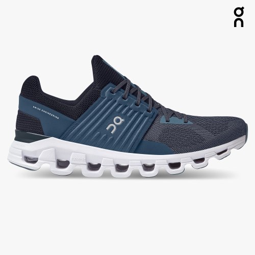 On Cloudswift Men's Running Shoes Navy | UK-2M71J
