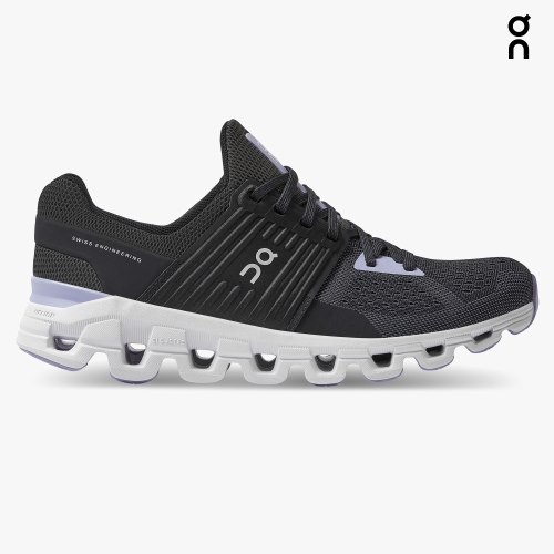 On Cloudswift Women's Running Shoes Black | UK-O56M7